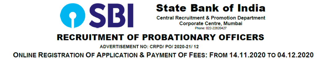 sbi po vacancies